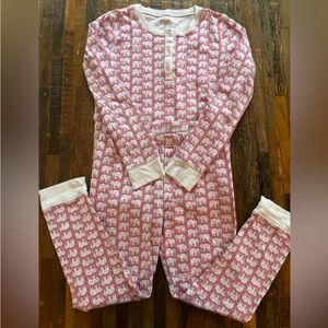 Roller Rabbit  pink elephant Pajama girls size 10